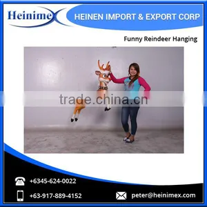 Hot Sale Christmas Decoration Funny Reindeer Hanging thumbnail-3