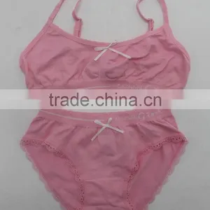 High Quality Children Bra Set Seamless Kids Fashion Bra and Panty Set thumbnail-2
