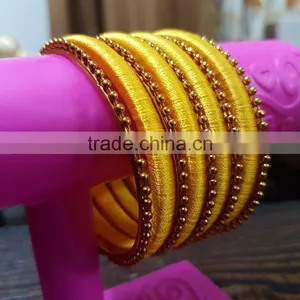 Indian Bangle Sets ,Stylish Silk Thread Bangles thumbnail-3
