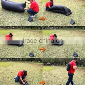 Wholesale 2016 New Design Fast Filling Outdoor Nylon Inflatable Lazy Sleeping Air Bag,Fashional Air Sofa thumbnail-6