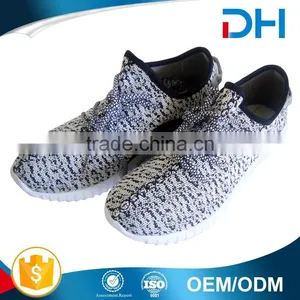 EVA Insole White and Black Mesh Upper Men Sport Shoes thumbnail-1