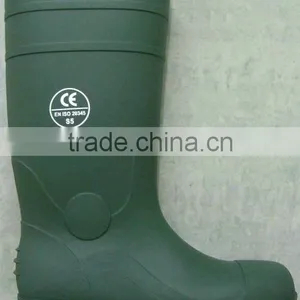 Custom PVC Break Resistance Steel Toe Boots For Chemical Industry thumbnail-2