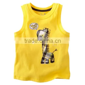 Fashion New Arrival Boys Sleeveless Cartoon Tops Children's Summer t Shirts thumbnail-1