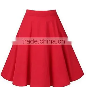 2017 Girls Long Dresses Women's Pleated Vintage Skirts Floral Print Casual Midi Skirt thumbnail-2