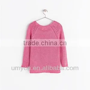 2014 Girl's Lovely Frills Knitted Pullover Sweater thumbnail-2