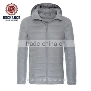 Comfortable Quilted Thin & Light Down Jacket With Hood DJ1601A thumbnail-1