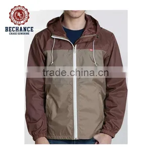 LZ203 Mens Nylon Hooded Windbreaker Jacket thumbnail-1