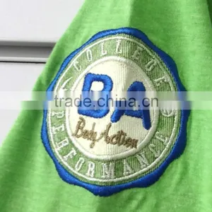 Flock Print T-shirt With Embroidery Patch thumbnail-4