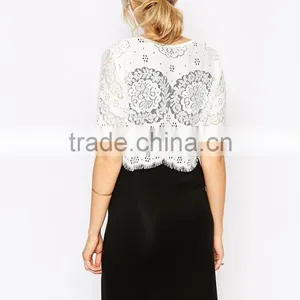 Fashion Lace Overlay Bodycon Fit Maternity Dress Wholesale Maternity Clothes thumbnail-3