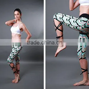 Wholesale Fashion Design Women Sports Leggings Tight Yoga Pants Fancy Dance Leggings thumbnail-4