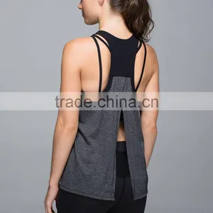 Ladies Tops Latest Design Custom Fitness Sports Gym Yoga Tank Top thumbnail-6