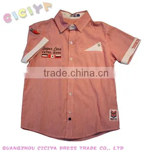 Custom Wholesale Smallboys Stripe Shirt Summer Designs Small Boys Fancy Shirt thumbnail-1