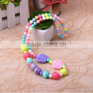 Plastic Bead Necklace Designs,fashion Bead Bracelet for Children,jewelry Diy Kit thumbnail-3
