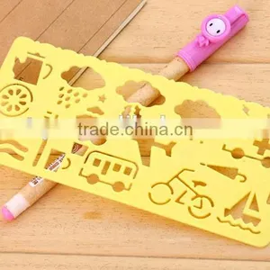 Plastic DIY Stencil Drawing Template for Scrapbooking,Planner,diary,set of 4 PCS thumbnail-4