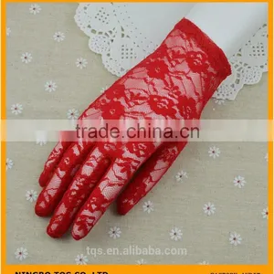 Women Lace Plus Size Wedding Gloves thumbnail-4