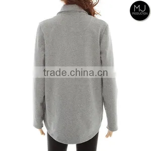 Factory Heather Fabric Winter Pullover Women Clothing thumbnail-5