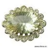 Sell 10K Solid Gold With Natural Citrine, Real Diamond Ring (New Design) thumbnail-1