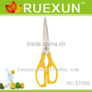 KT006 9" Hot Sale Stainless Steel Kitchen Scissors With Color pp Handle thumbnail-1