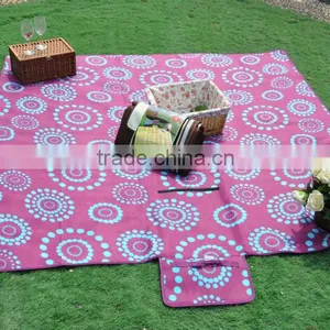 Large Size Waterproof Camping Mat Printed Polar Fleece Picnic Rug thumbnail-1