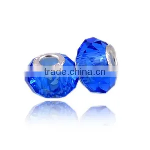 Charm Bead Fit European Bracelets,DIY Glass Crystal Murano Charm Beads thumbnail-3