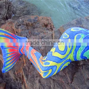 Children Swimming Pool Bag Monofin Swimsuit Mermaid Tail Costumes thumbnail-1