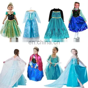 Frozen Elsa Anna Dress Cosplay Costume Wholesale thumbnail-1