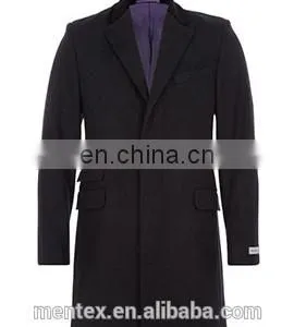Man's Black Splicing Collar Blazer Coat 2015 New thumbnail-1