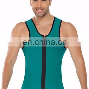 Men Sweat Gym Tank Top Athletic Shirt Sports Running Slimming Vest thumbnail-3