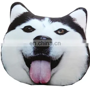 Cheap Cartoon 3d Printing Decorative Dog Pillow Custom Cute Soft Plush Animal Shaped Car Seat Cushion thumbnail-6