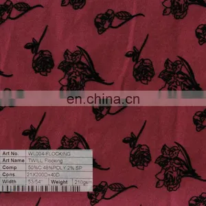 2014 High Quality Dress Twill Fabric Ctn/poly/sp Solid Twill Fabric Flocking thumbnail-1