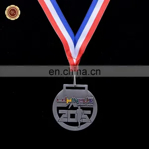 Wr Quality Silver Plated Sports Medal Wholesale Zinc Alloy Running Awards Medal Wholesale thumbnail-2