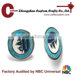 Custom Round Lapel Pins /metal Pin Badges With Hard Enamel thumbnail-4