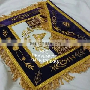 MASONIC REGALIA GRAND LODGE PAST MASTER APRON PURPLE thumbnail-6