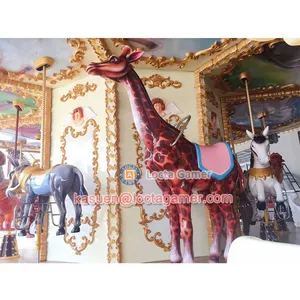Zhongshan Amusement Park Equipment, Jungle Horse, Luxury Carousel, Merry go Round, 26 Seat for Kids or Adult, Kiddie thumbnail-4