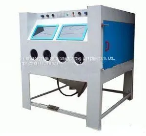 Double Station Manual Sandblasting Machine，Surface Treatment Equipment thumbnail-2