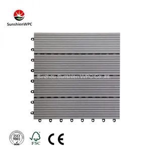 Wooden Design Pvc Outdoor Decking Tile Diy for Decoration thumbnail-1