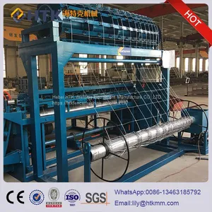 HTK-2400 Type Professional Manufacturer of Hinge Joint Farm Filed Grassland Fence Making Machine thumbnail-3