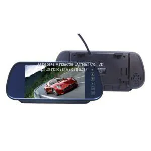 Autosonus 7 Inch Clip on Rear View Replacement Mirror Monitor thumbnail-1