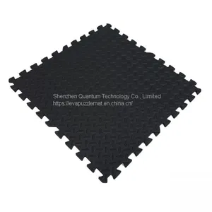 QT MAT Non-toxic Odorless Formamide Below 200PPM 24in x 24in 4pcs/set EVA Foam Leaf Texture Interlocking Gym Puzzle Exercise Mat thumbnail-3