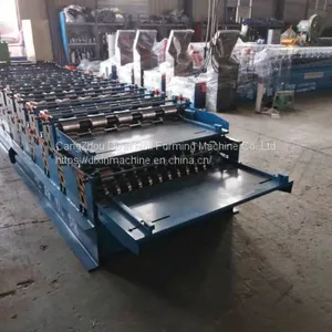 NEW Typ Double Layer Roof Automatic Tile Roll Making Forming Machine thumbnail-2