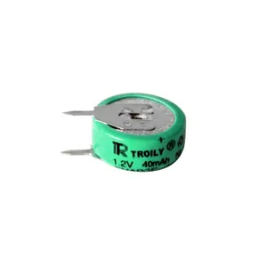 TROILY 1.2V40mAh NIMH Button Rechargeable Battery for LED Solar Auto Tail Light thumbnail-3