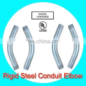 Hot Dip Galvanized Conduit Bends All Thread Pipe Elbow ul Listed Universal Rigid Tube Fittings thumbnail-3