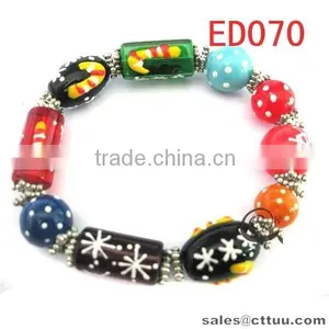 Colorful Enamel Cloisonne Bracelets for Youth Boys thumbnail-4