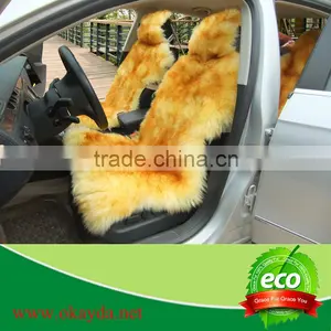 Real Sheepskin Long Fur Car Seat Covers Made in China thumbnail-1