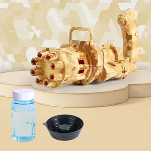 Camouflage Handheld Electric 8-Hole Bubble Gun thumbnail-4