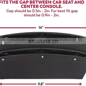 2021 New Universal Car Seat Gap Organizer Seat Crevice Storage Box Holds Phone Money Cards Keys Pockets Storage thumbnail-3
