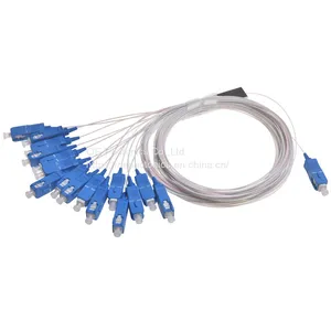 Mini Steel Tube SC/APC Connector Optical PLC Splitter1X2 1X4 1X8 Fiber Optic PLC Cable Splitter thumbnail-3