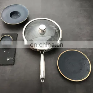 Household Omelette Frying Induction SS Deep Shape Non Stick Baking Cheese Round Cake Pan thumbnail-1