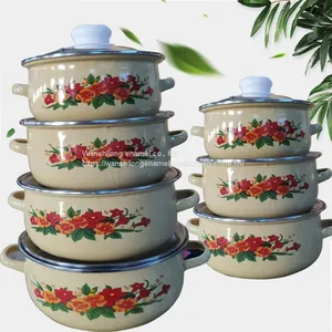 ENAMEL CASSEROLE SET GLASS ENAMEL CASSEROLE SET thumbnail-3