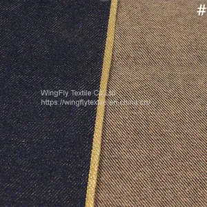 13.4oz 100% Cotton Extra Dark Blue Twill Colored Cotton Bottom Red Selvedge Denim thumbnail-4